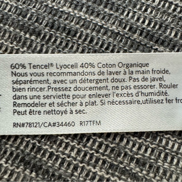 Eileen Fisher Oat Simple Cardigan Tencel Organic Cotton Petite Medium NWT $288 - Picture 8 of 12